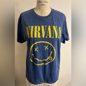 Nirvana Tee Blue Size L